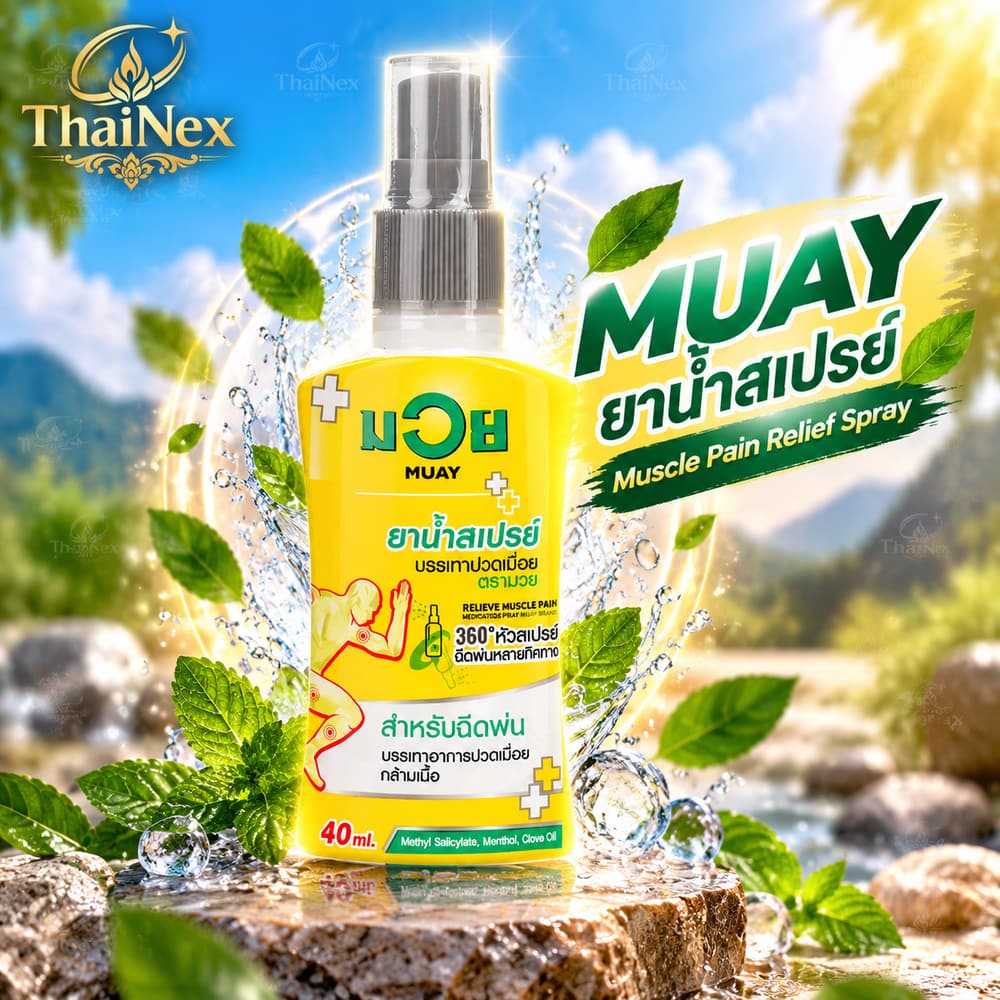 Namman Muay Thai Spray Boxing Sport Liniment Muscle Aches & Pain Relief 40ml