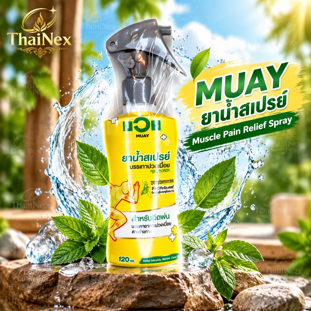 Namman Muay Thai Spray Boxing Sport Liniment Muscle Aches & Pain Relief 120ml