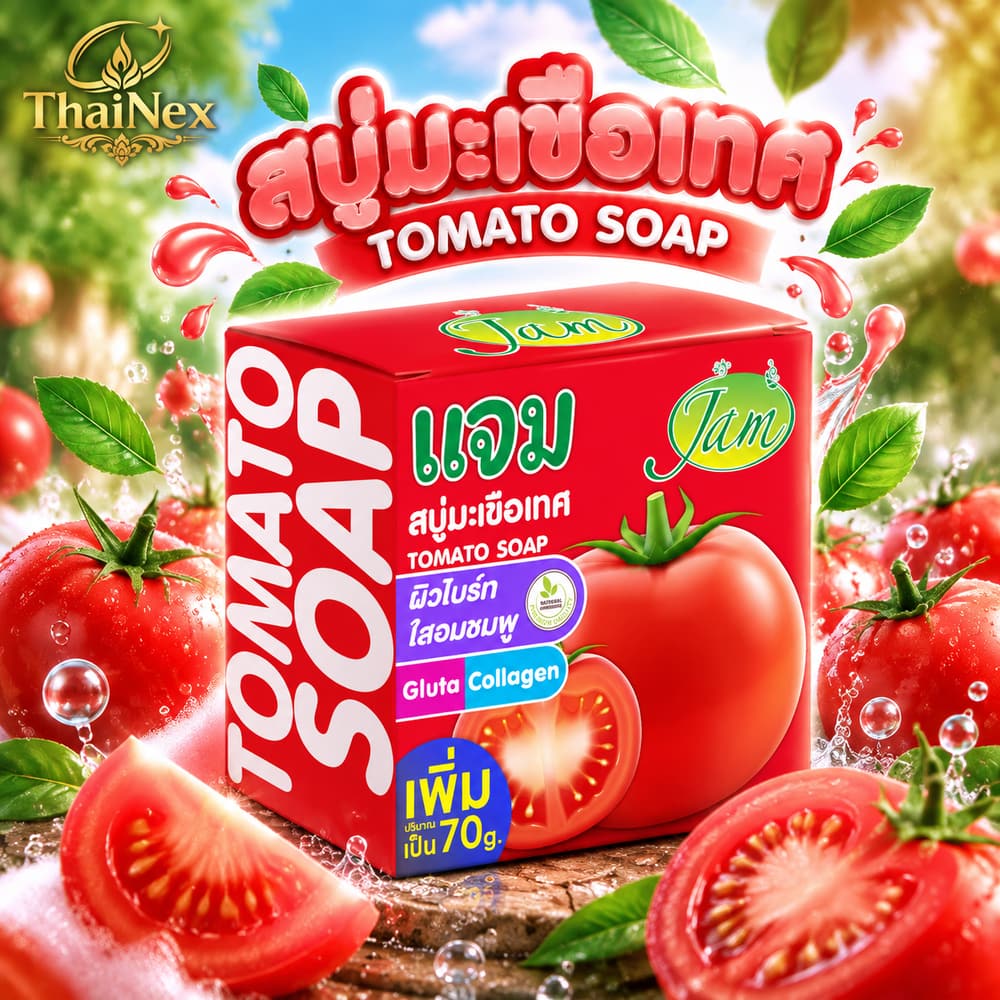 Jam Soap Tomato Soap 70g – 12 Pack
