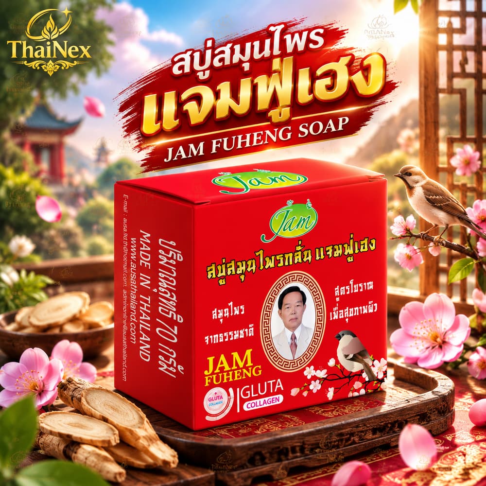 Jam Soap Herbal Distilled Gluta Collagen Soap 70g – 12 Pack