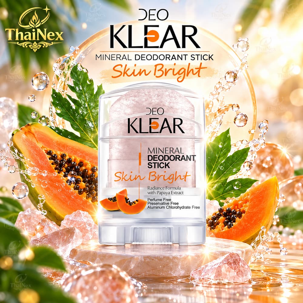 Deo Klear Mineral Deodorant Stick Skin Bright with Papaya Extract 70g