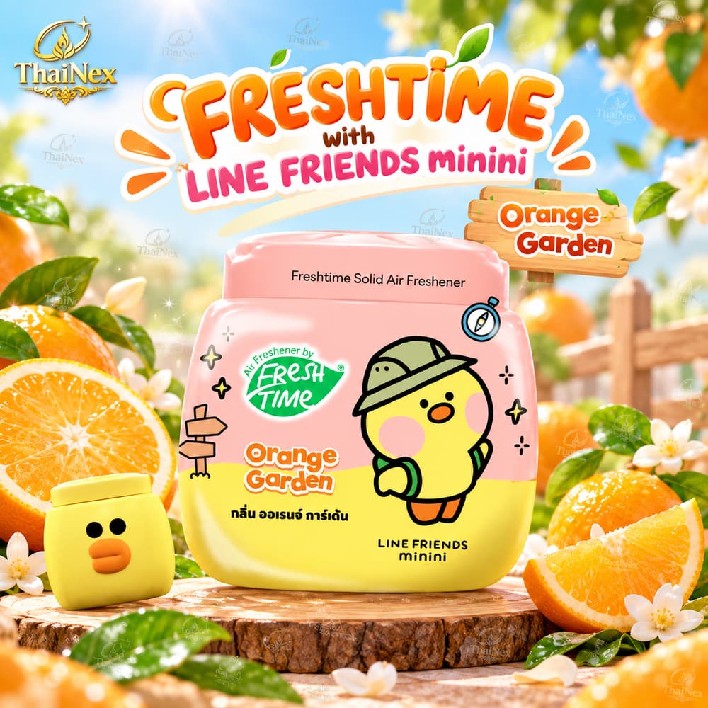 Fresh Time Solid Air Freshener Orange Garden 155g