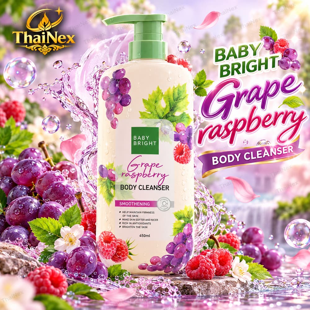 Baby Bright Peach Strawberry Whitening Body Cleanser 450ml