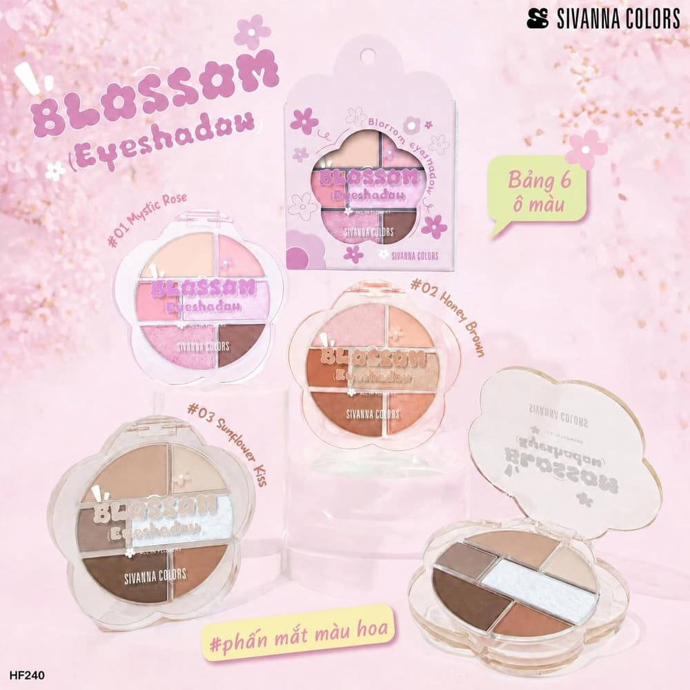 Sivanna Colors Blossom Six-Color Eyeshadow Palette – HF240
