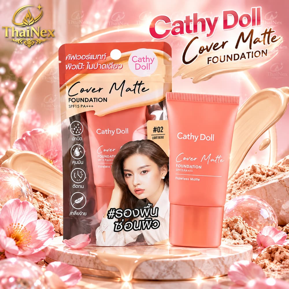Cathy Doll Cover Matte Foundation 15ml