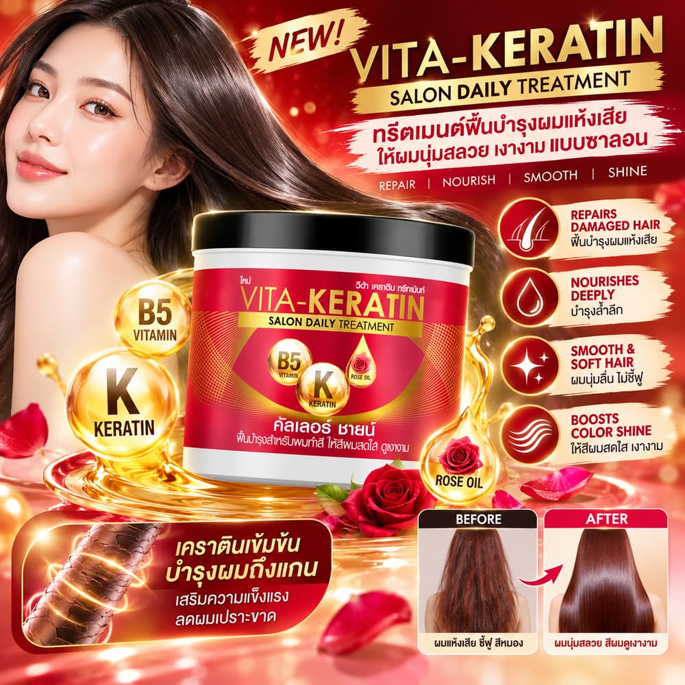 Vita-Keratin Salon Daily Treatment Color Shine 250ml