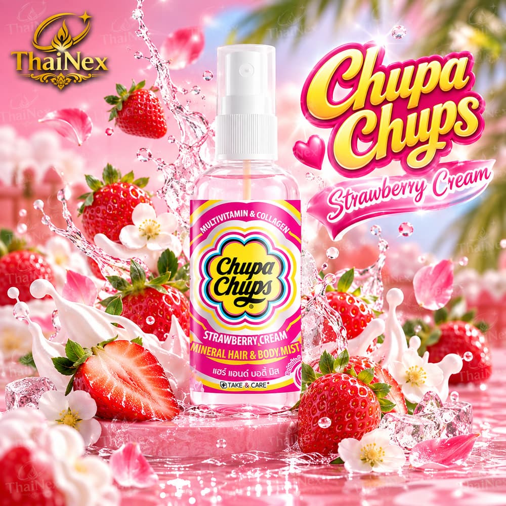  Chupa Chups Strawberry Cream Mineral Hair & Body Mist 60ml