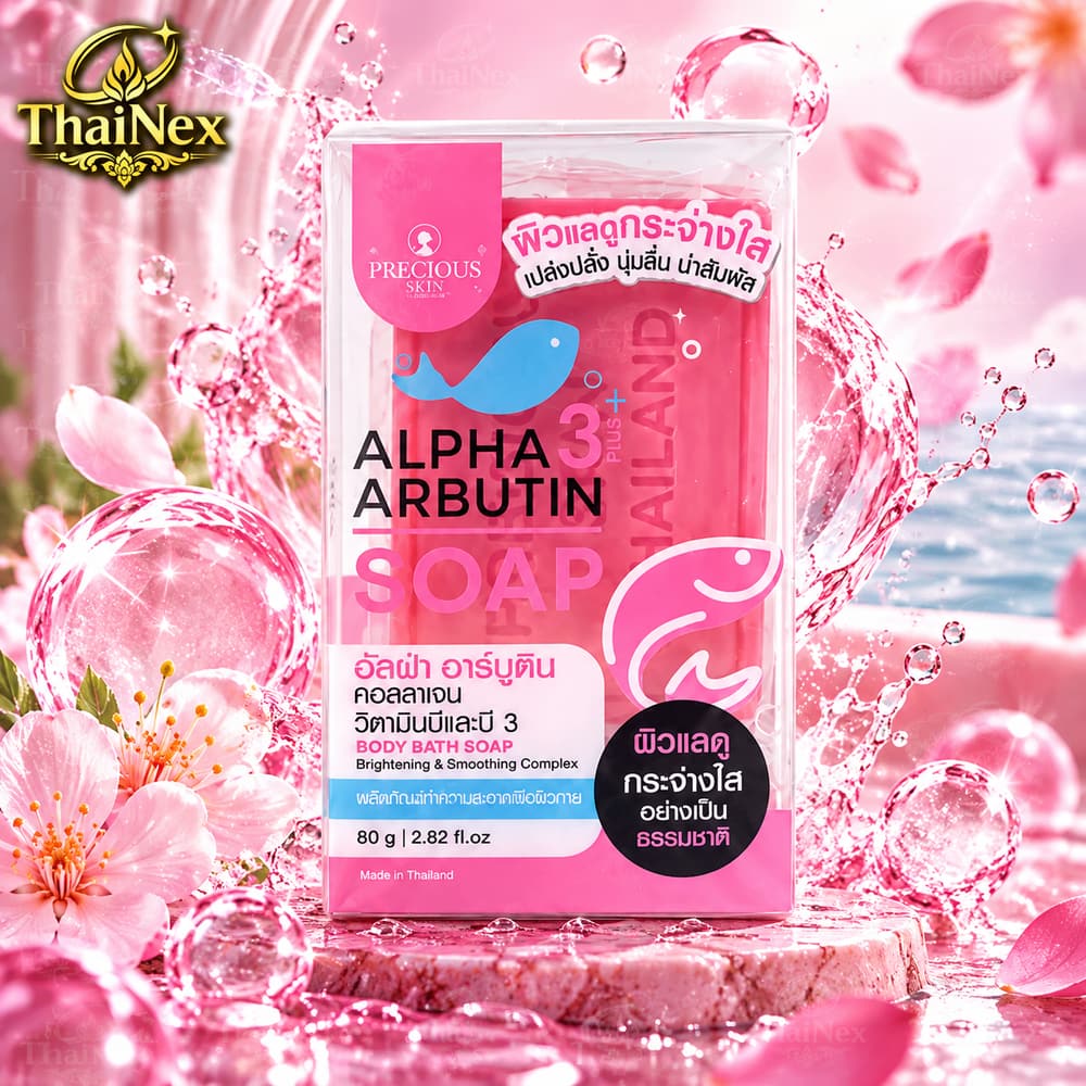 Precious Skin Alpha 3 Plus Arbutin Body Bath Soap 80g