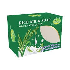 Jam Soap Rice Milk Gluta Collagen Soap 130g × 4 Bars