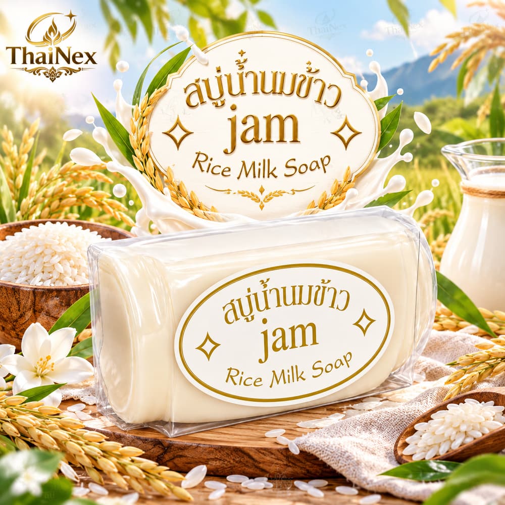 Jam Soap Rice Milk Soap 100g × 12 Bars