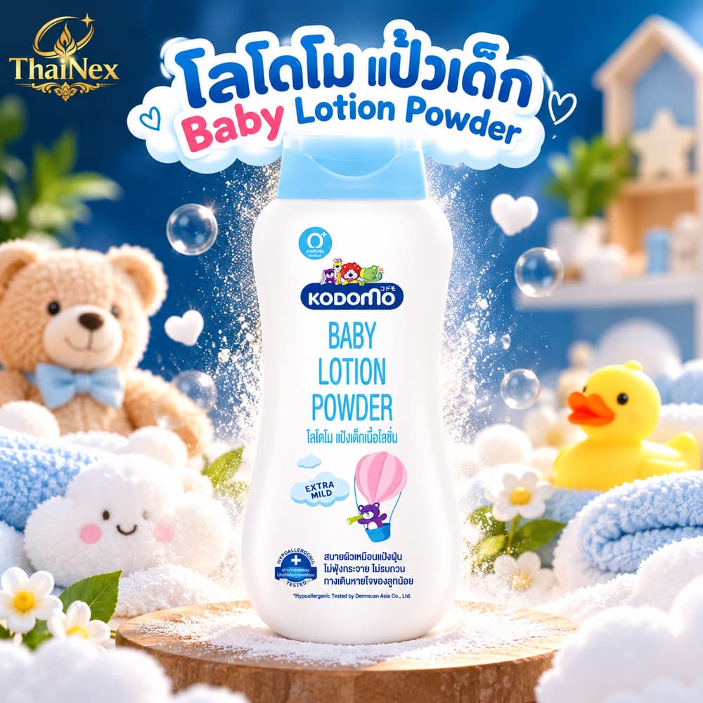 Kodomo Baby Lotion Powder Extra Mild 400ml