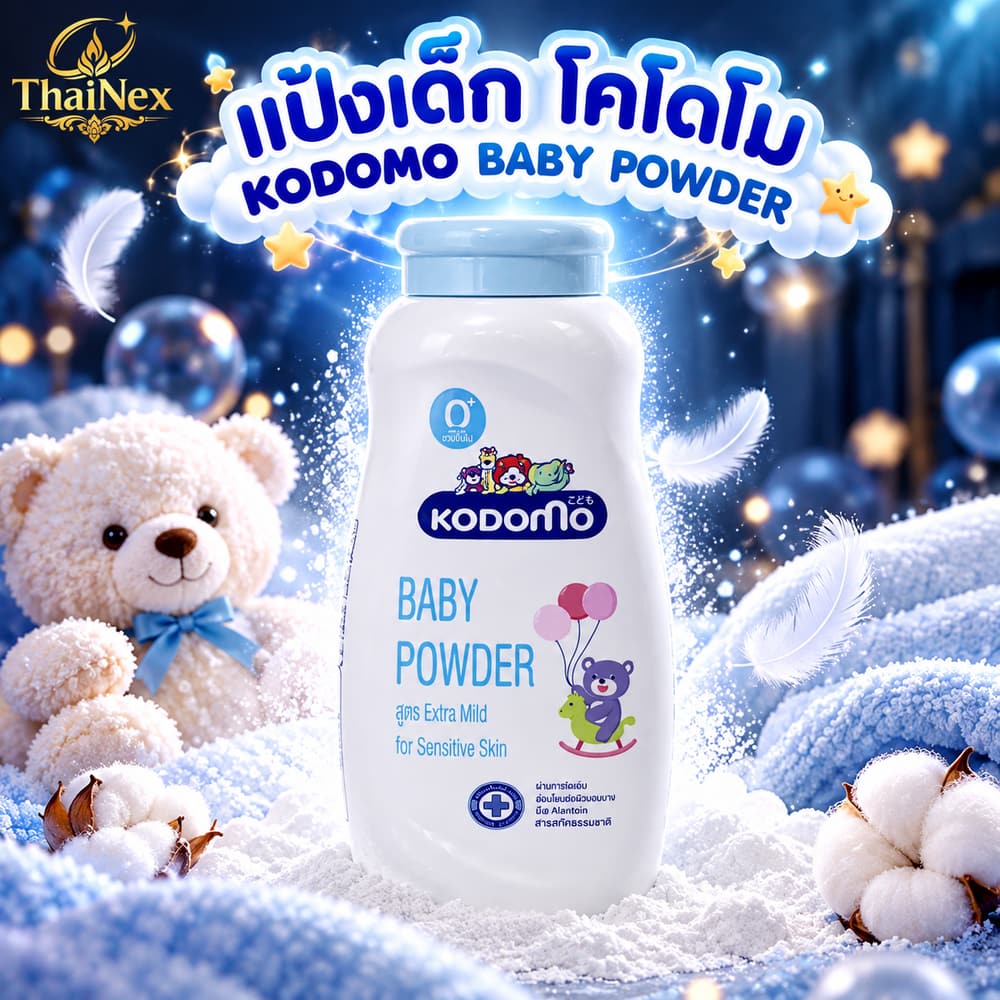 Kodomo Extra Mild Baby Powder for Sensitive Skin 160g