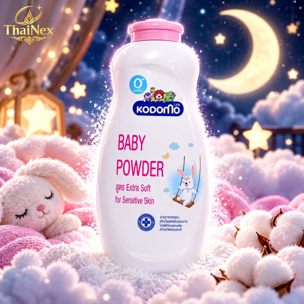 Kodomo Gentle Soft Baby Powder for Sensitive Skin 160g