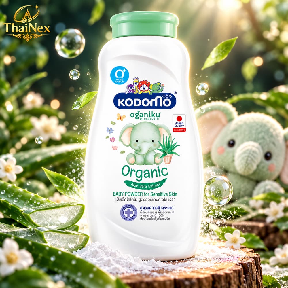 Kodomo Oganiku Organic Baby Powder for Sensitive Skin 160g
