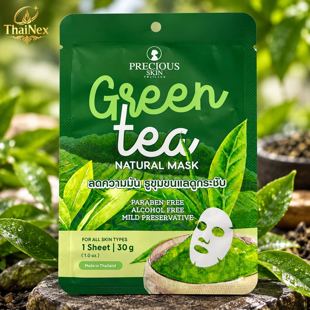 Precious Skin Green Tea Natural Mask 30g
