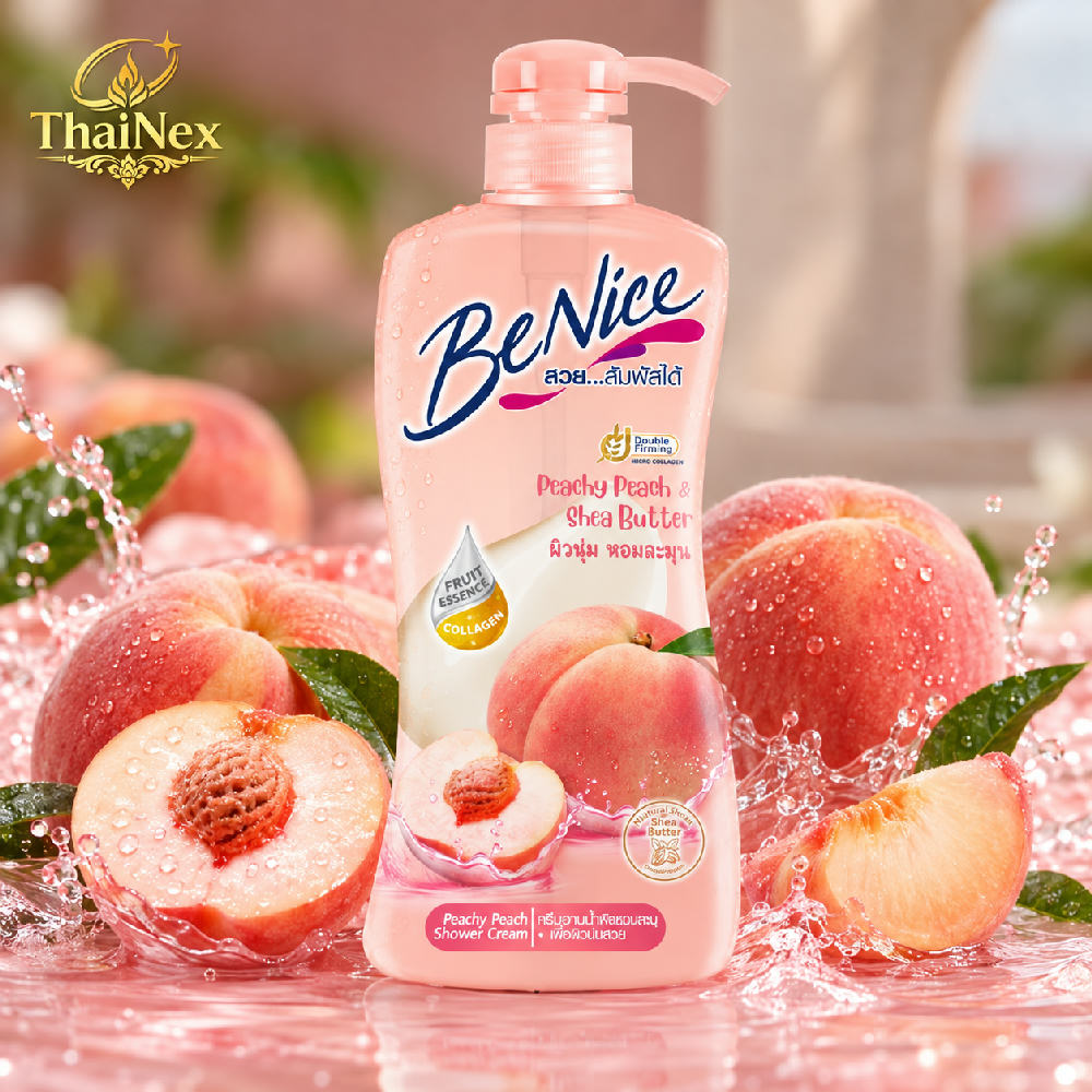 BeNice Shower Cream Peachy Peach & Shea Butter 400ml