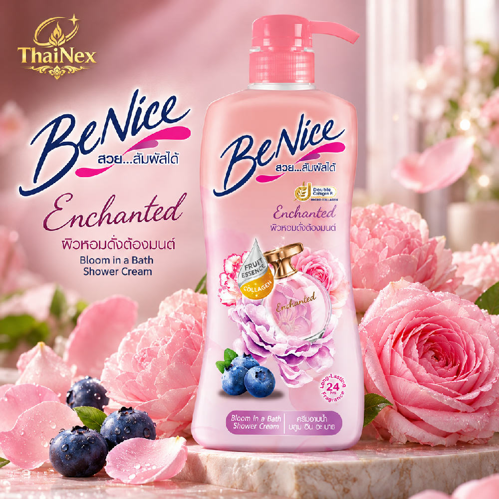 BeNice Shower Cream Bloom In A Bath Enchanted 400ml