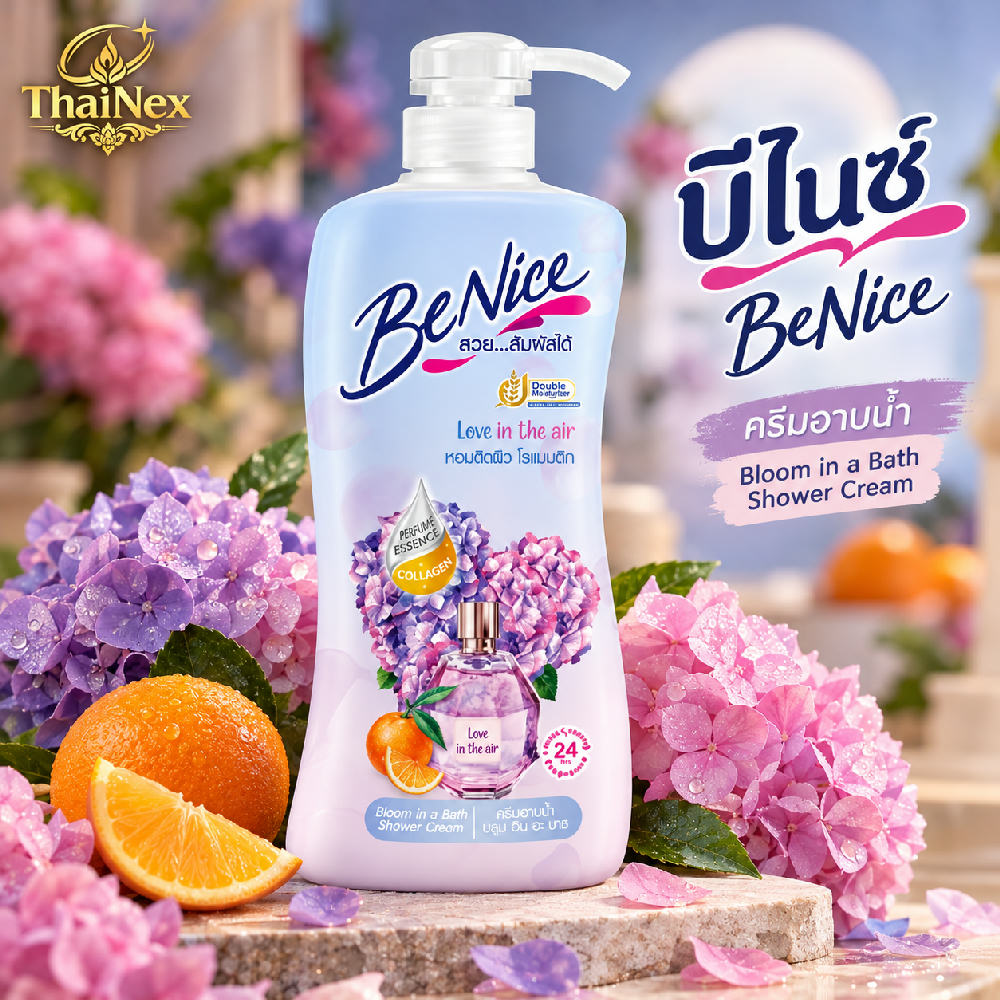 Benice Shower Cream Bloom In A Bath Love In The Air 400ml