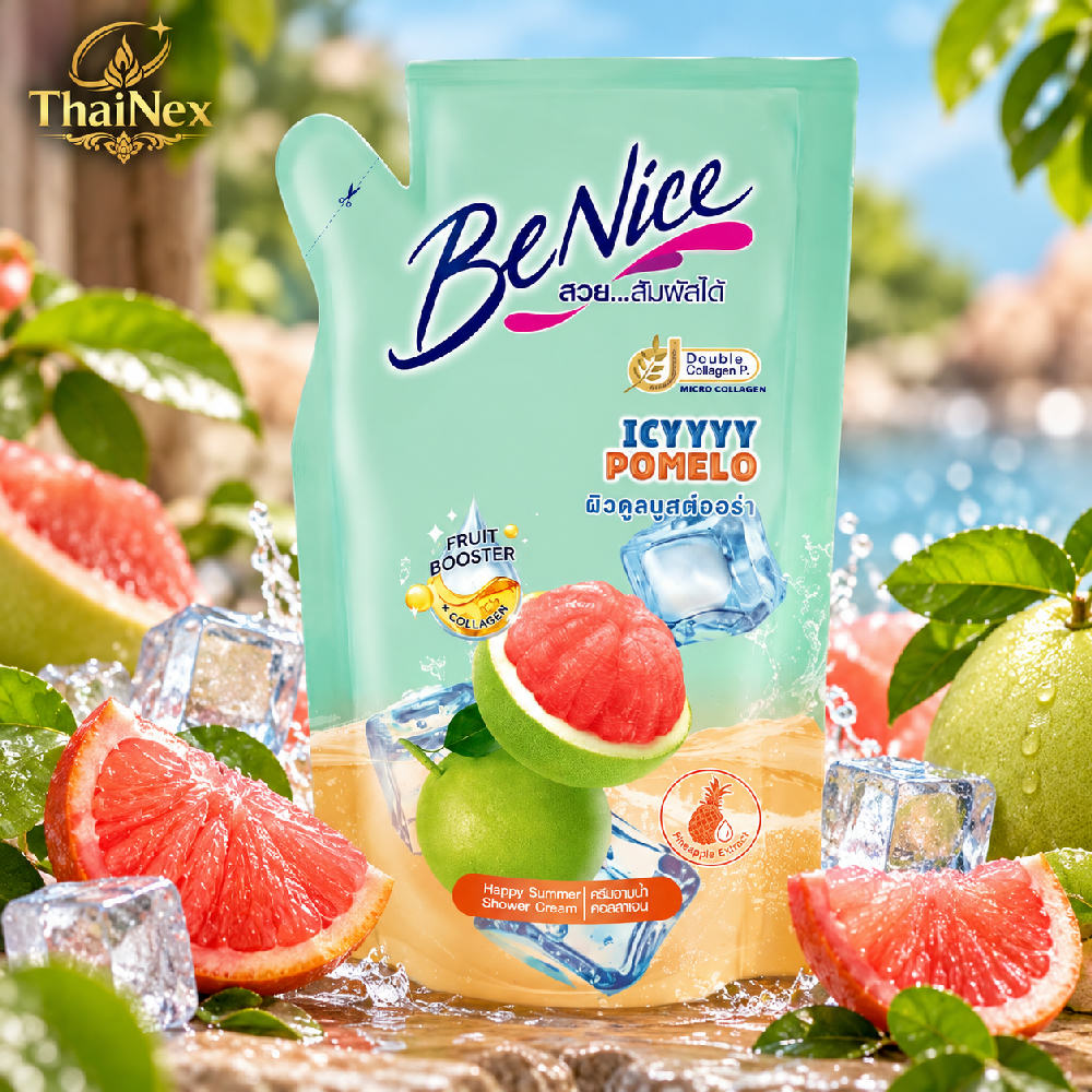 BENICE Icy Pomelo Shower Cream Refill 400 ml