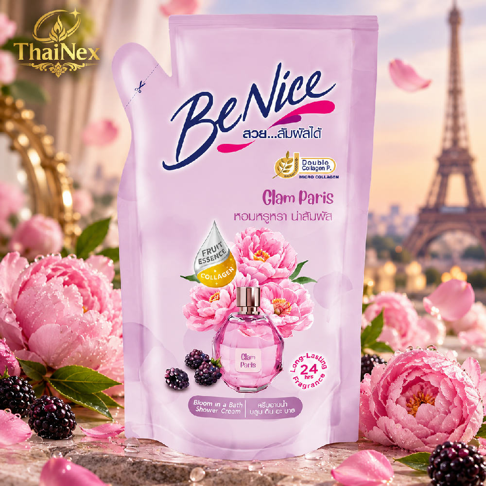 BeNice Bloom In A Bath Glam Paris Shower Cream Refill 400ml 
