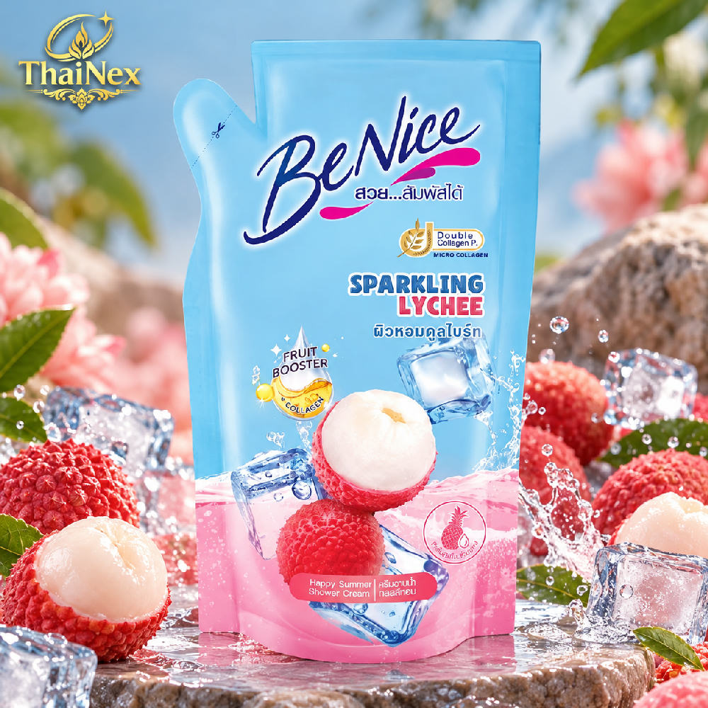 BENICE Sparkling Lychee Shower Refill 400 ml
