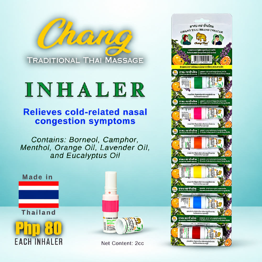 Chang Thai Brand Inhaler 2cc – 6-Piece Pack
