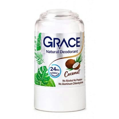 Grace Coconut Crystal Deodorant with Vitamins C & E 70g