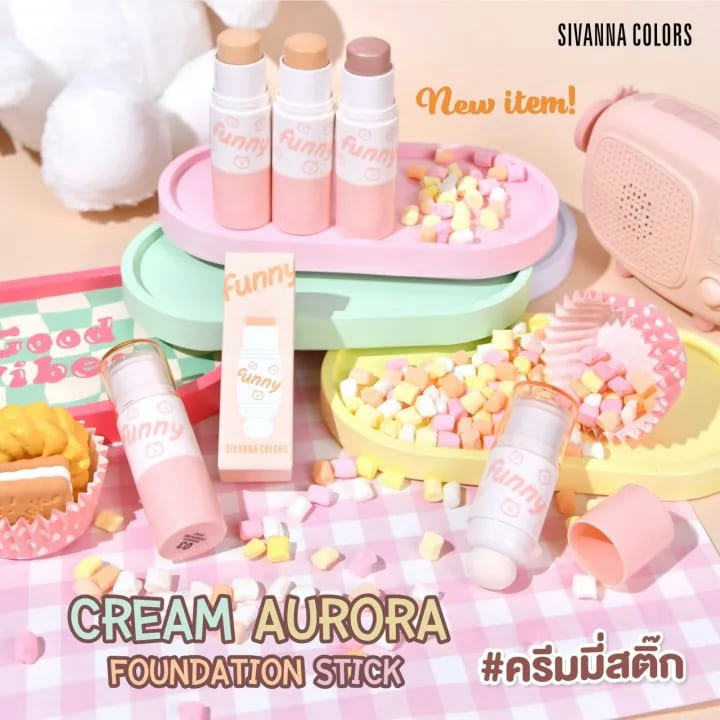 Sivanna Colors Cream Aurora Foundation Stick Hf507