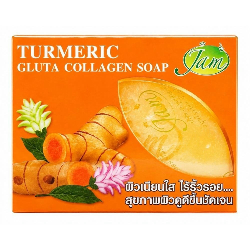 Jam Soap Turmeric Gluta Collagen Soap 130g × 4 Bars