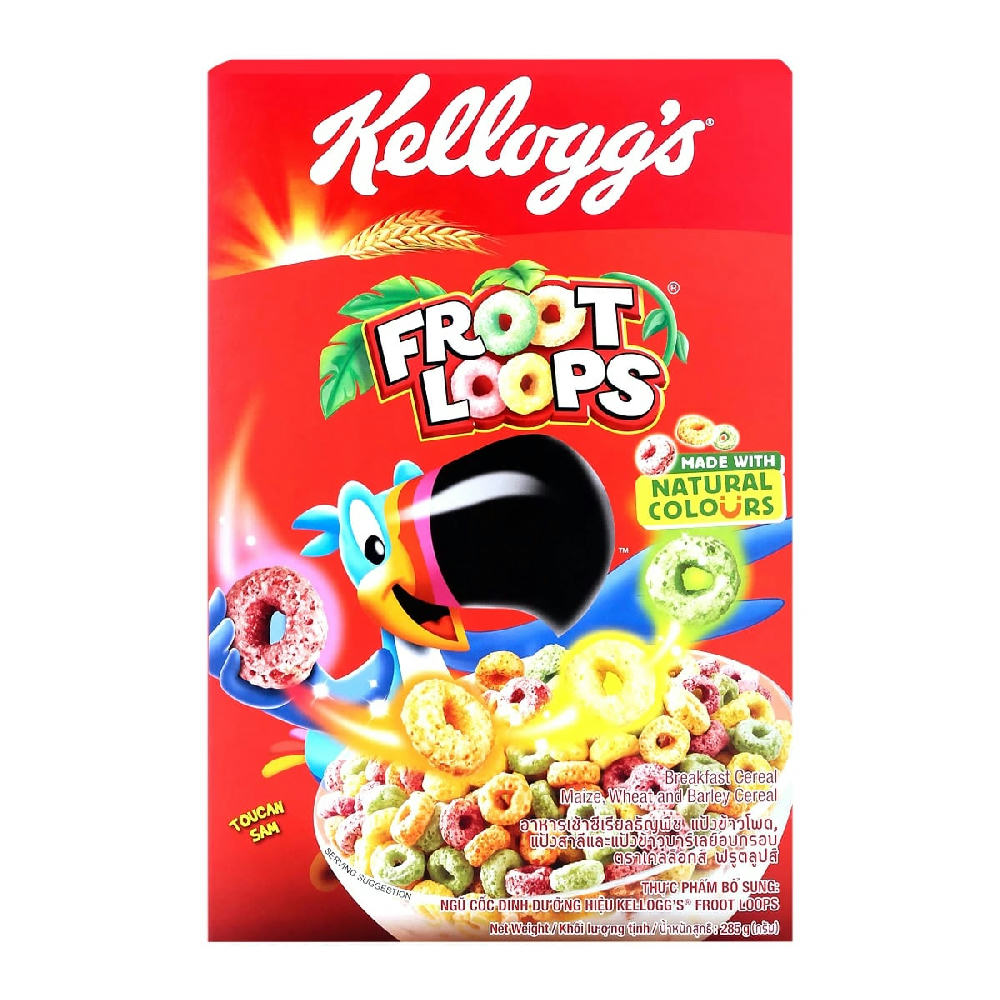 Kellogg's Froot Loop Breakfast Cereal 285g