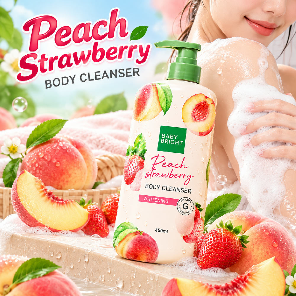 Baby Bright Peach Strawberry Body Cleanser 450ml