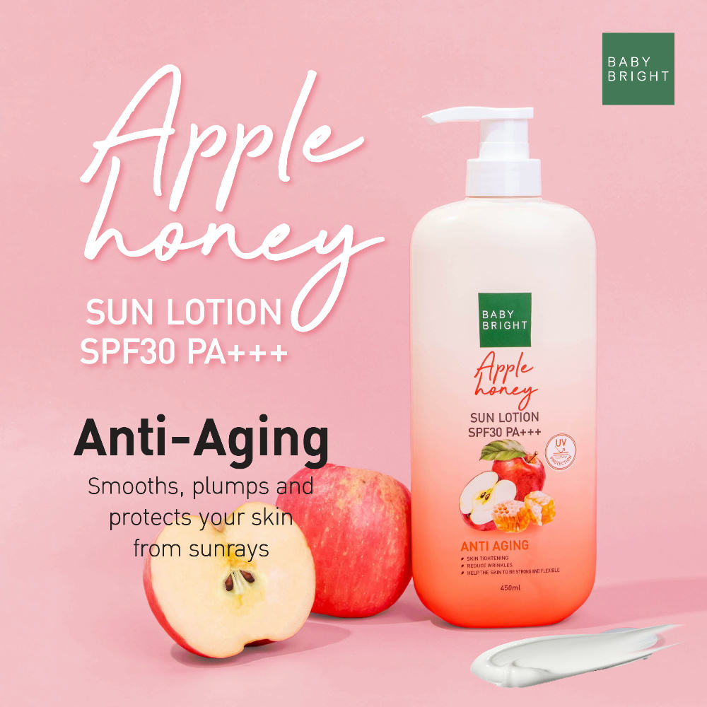 Baby Bright Apple Honey Sun Lotion SPF30 PA+++ 450ml