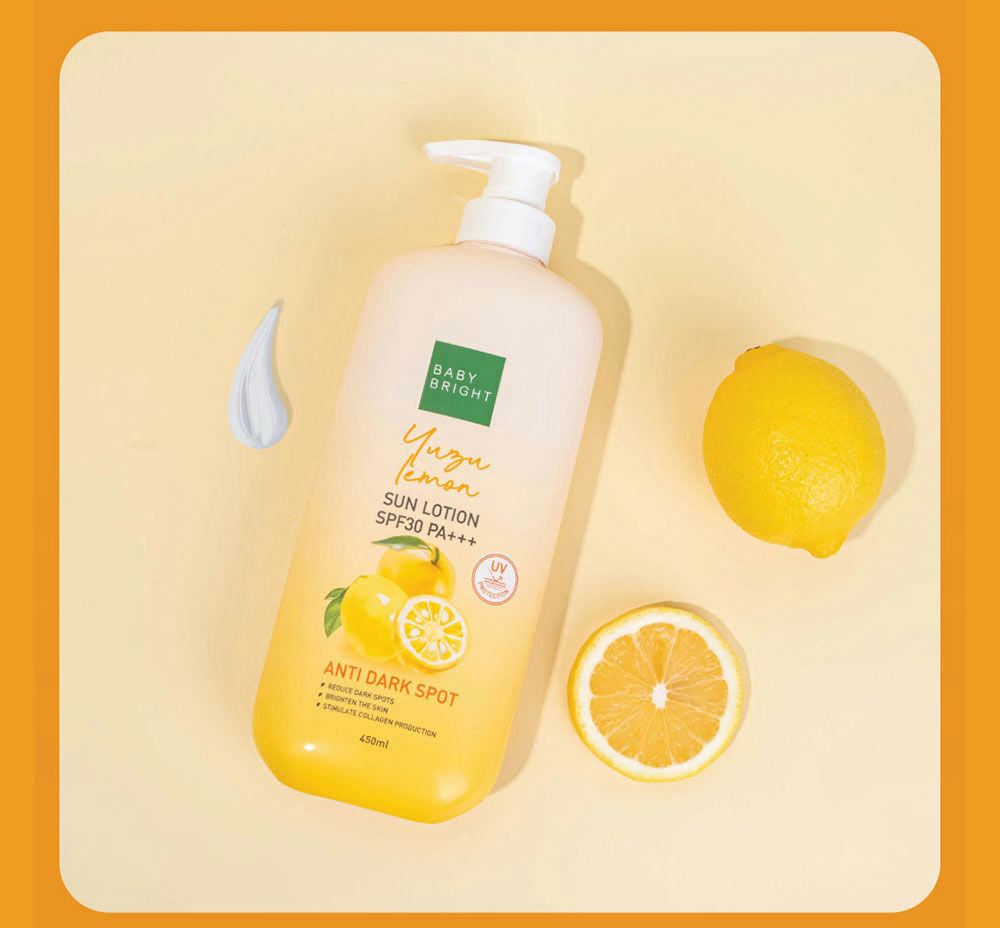 Baby Bright Yuzu Lemon Sun Lotion SPF30 PA+++ 450ml