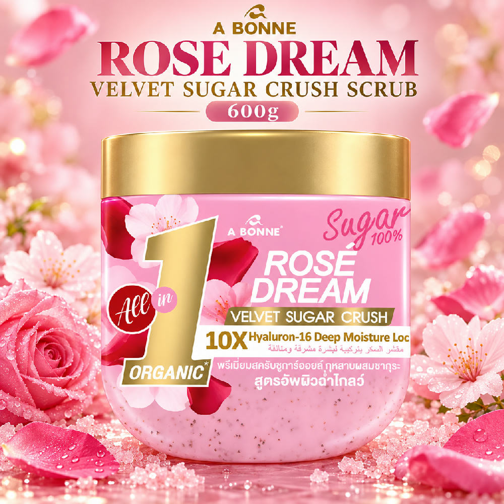A Bonne Rose Dream Velvet Sugar Crush Scrub 600g
