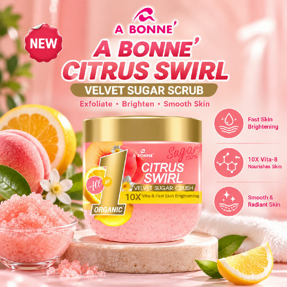 A Bonne Citrus Swirl Velvet Sugar Crush Scrub 600g