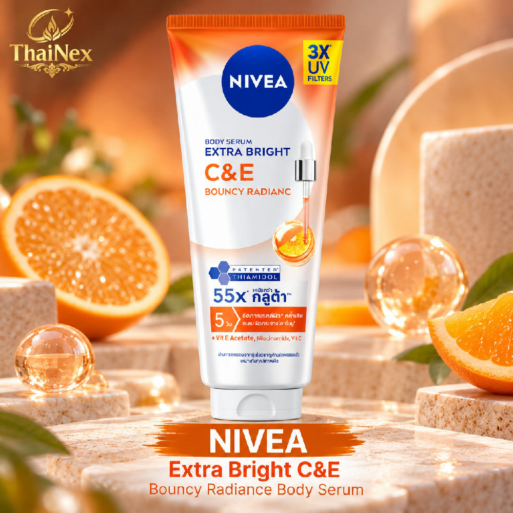 Nivea Body Serum Extra Bright C E Bouncy Radiance 300 Ml.