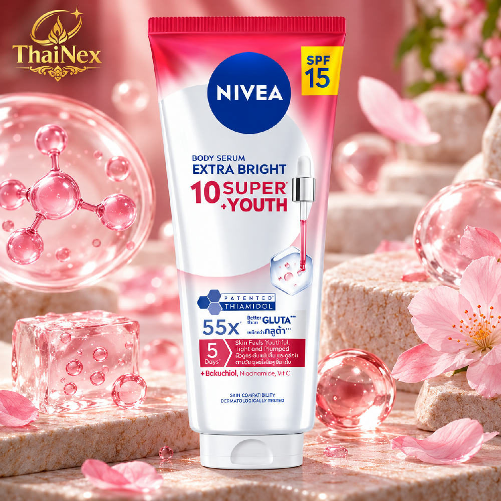Nivea Body Serum Extra Bright 10 Super+ Youth 300 Ml.