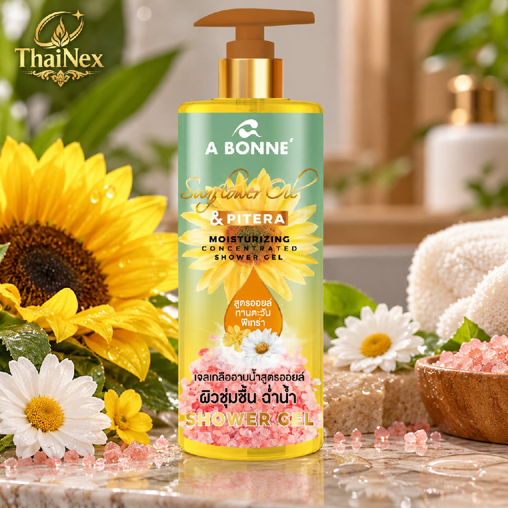 A Bonne Sunflower Oil & Pink Salt Moisturizing Shower Gel 450ml