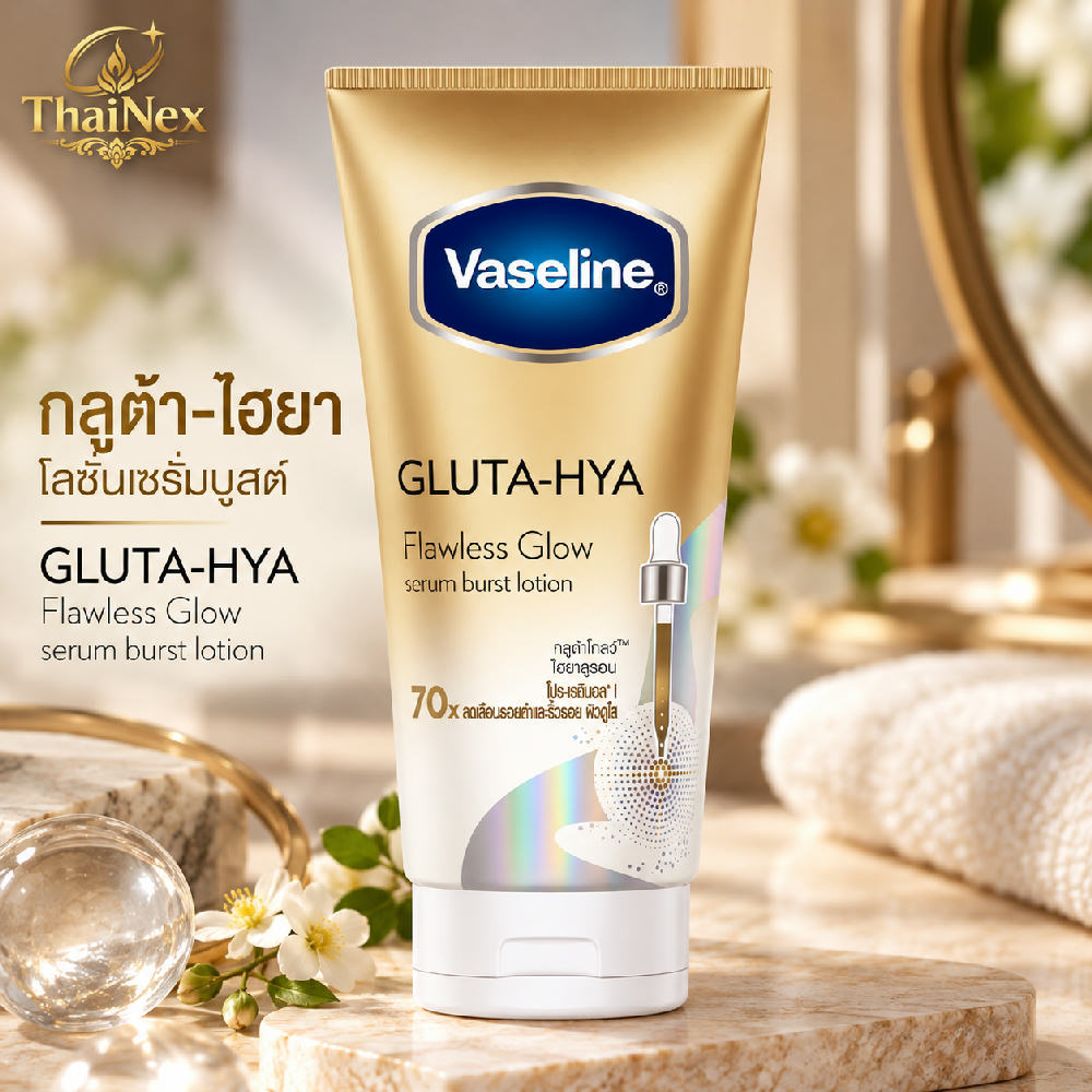 Vaseline Healthy Bright Gluta Hya Burst UV Lotion Flawless Bright 300ml