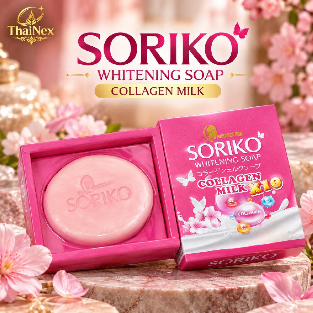 Soriko Collagen Milk Whitening Soap 80g
