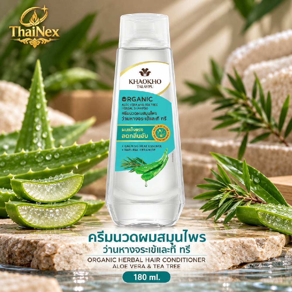Khaokho Talaypu Organic Aloe Vera & Tea Tree Shampoo 180ml