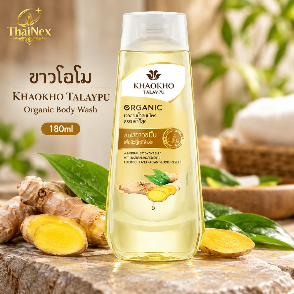 Khaokho Talaypu Organic Ginger & Ginseng Shampoo 180ml