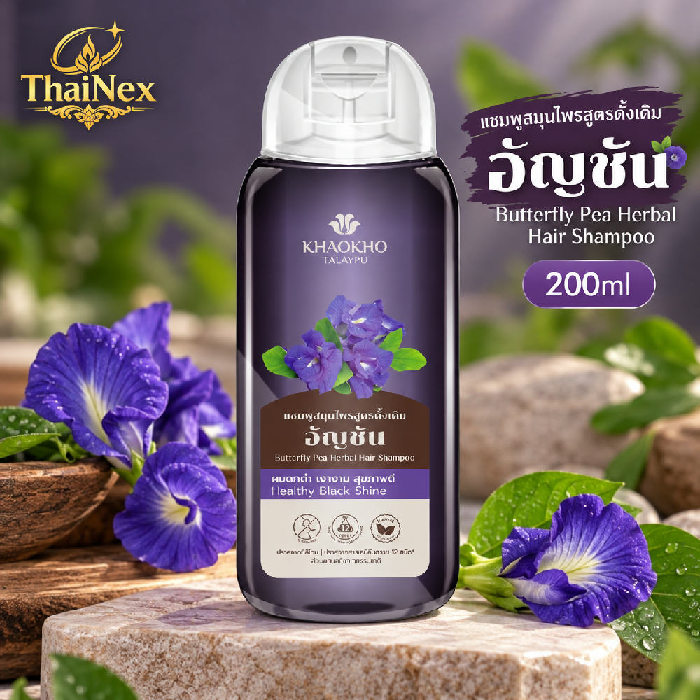 Khaokho Talaypu Butterfly Pea Shampoo 200ml