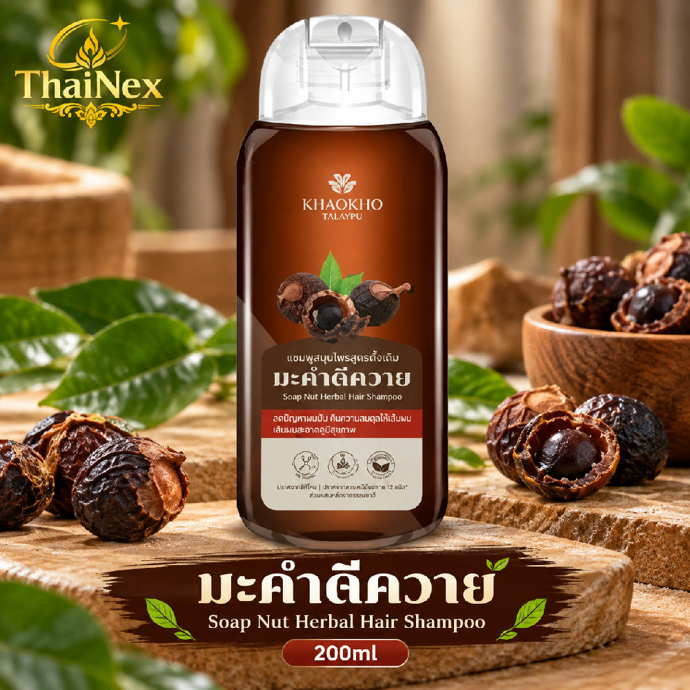 Khaokho Soap Nut Herbal Hair Shampoo 200ml