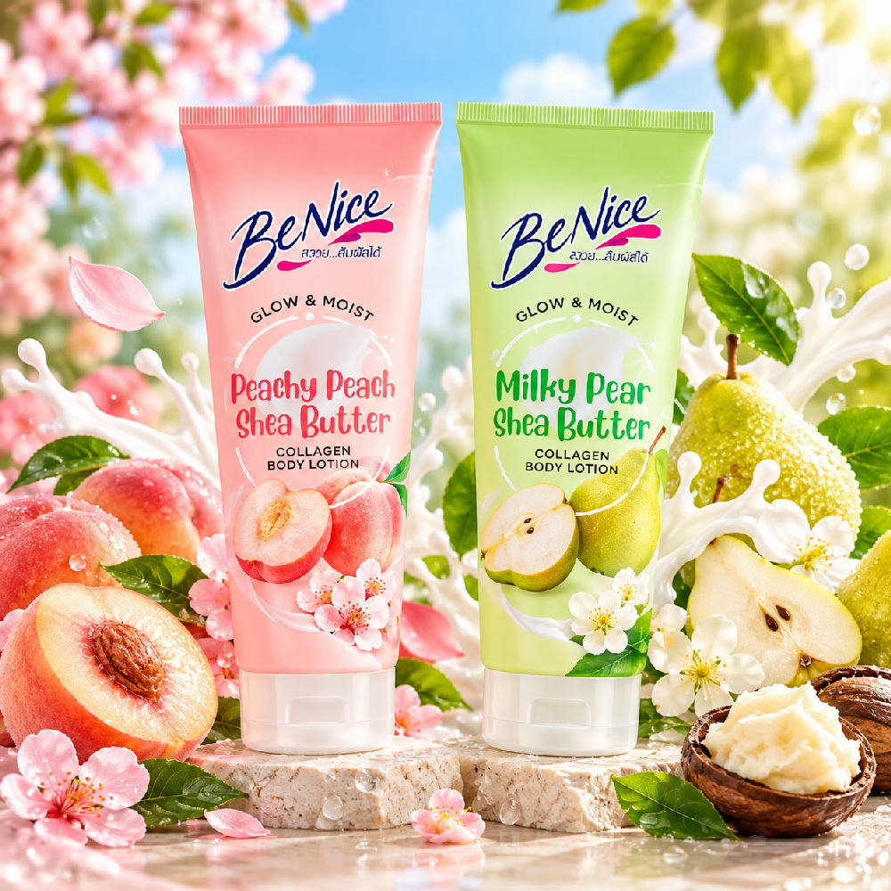BeNice Glow & Moist  Shea Butter Collagen Body Lotion 170ml