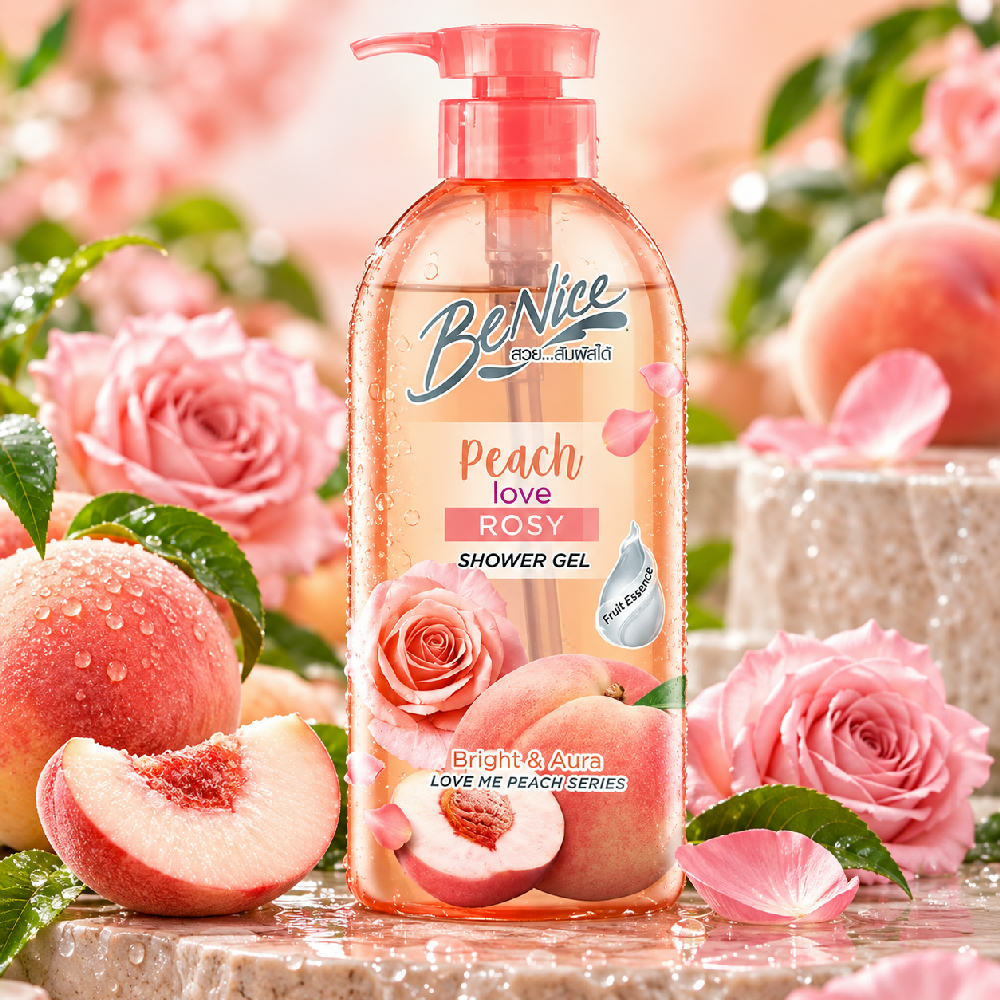 BeNice Love Me Peach Shower Gel Peach Love Rosy 450ml