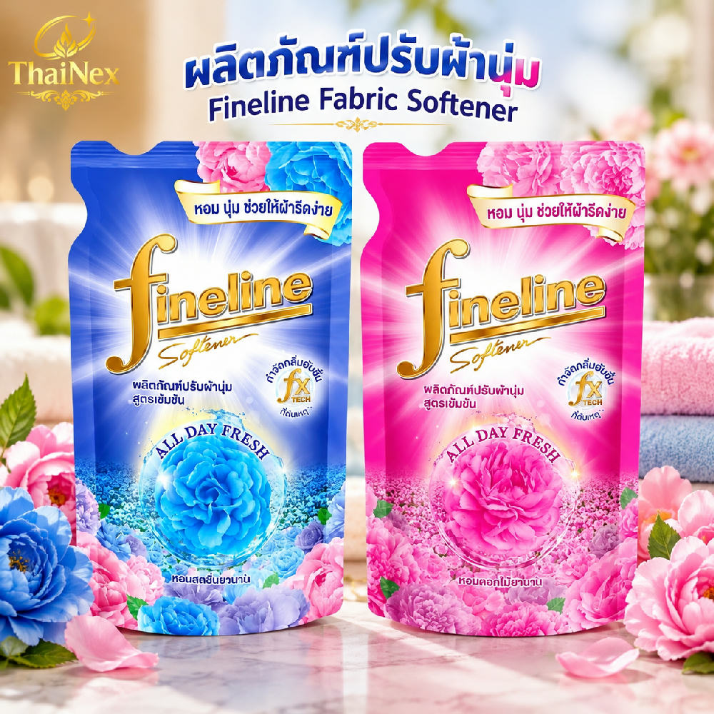 BeNice Fineline Fabric Softener Concentrated All Day Fresh 450ml