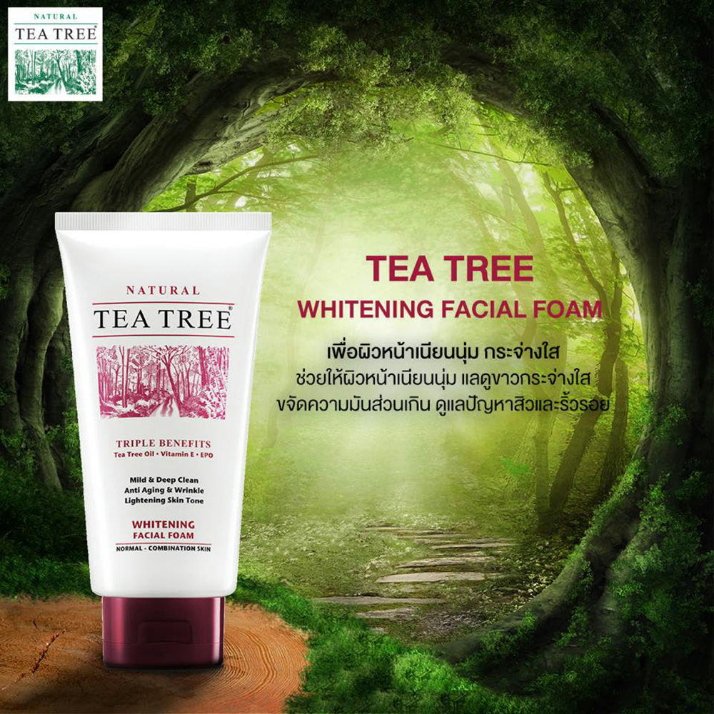 Snake Tea Tree Whitening Facial Foam 140g