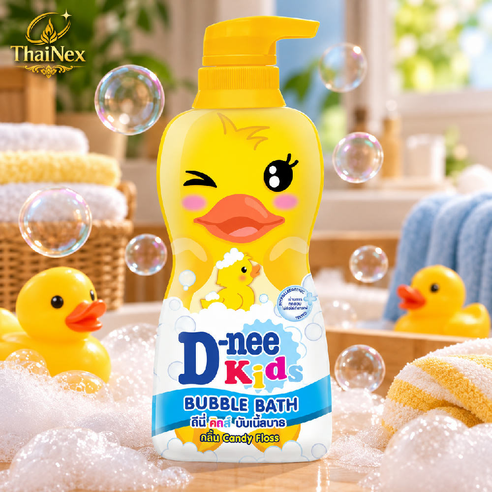 D-nee Kids Bubble Bath – Candy Floss 350ml