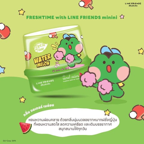 FRESH TIME x LINE FRIENDS Solid Watermelon 180g